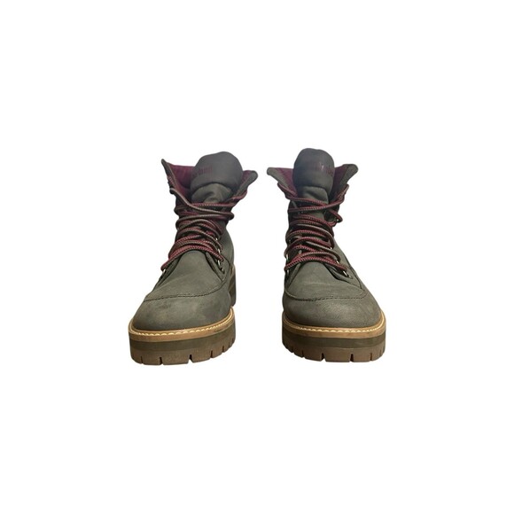 Timberland Womens Courmayeur Waterproof Hiker Boots Olive Red / Burgundy Sz 11 - Picture 2 of 15